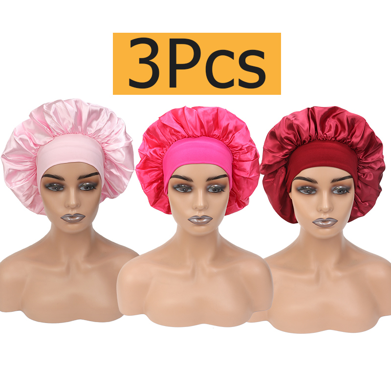 Silk Bonnet Satin Hair Bonnets - Sleeping Pack Overnight recension och pris