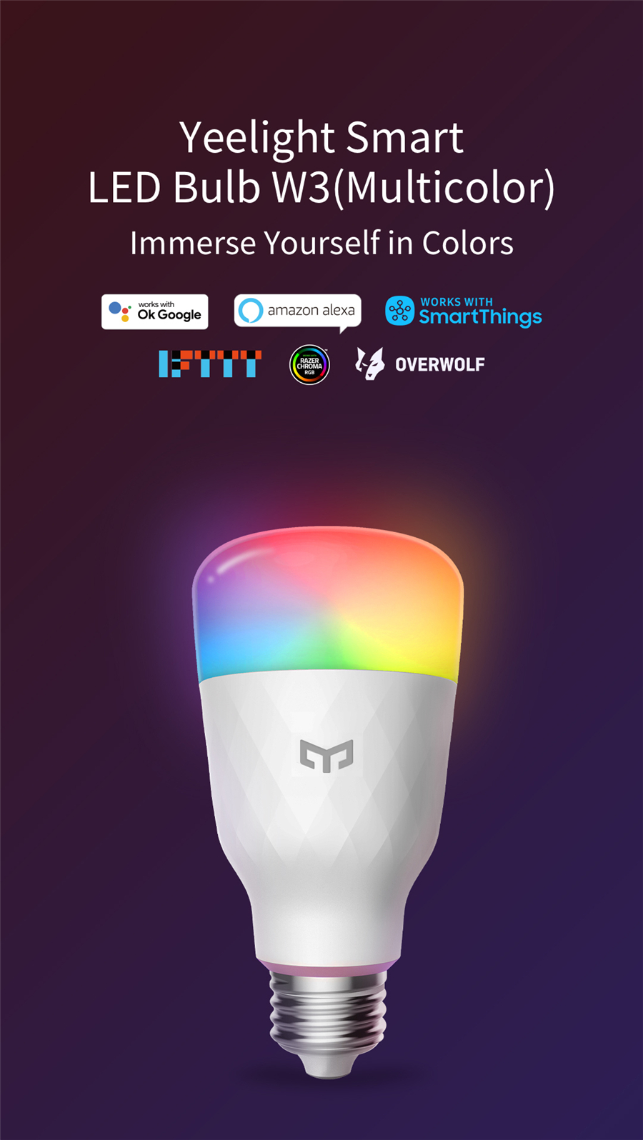 Yeelight Smart LED Bulb W3 E26 - Yeelight Light Smart Bulb recension och pris